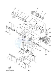 YFZ450R YFZ45YSXJ (BW29) drawing REAR ARM