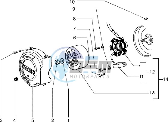 Flywheel magneto