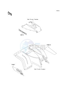 KLF 300 C [BAYOU 300 4X4] (C5-C9) [BAYOU 300 4X4] drawing DECALS-- GREEN- --- KLF300-C9- -