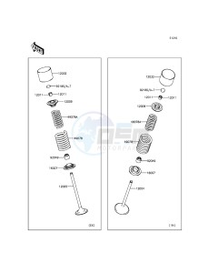 KLX250 KLX250SFF XX (EU ME A(FRICA) drawing Valve(s)