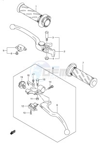 GSX-R600 (E2) drawing HANDLE LEVER