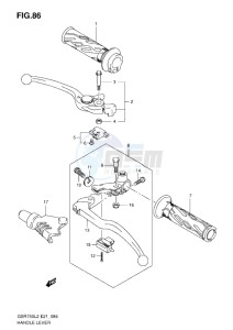 GSR750 drawing HANDLE LEVER L2-L5