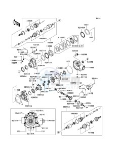 KVF 750 D [BRUTE FORCE 750 4X4I] (D8F-D9F) D8F drawing DRIVE SHAFT-FRONT