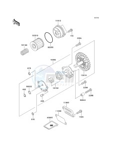 BN 125 A [ELIMINATOR 125] (A6F-A9F) A6F drawing OIL PUMP_OIL FILTER