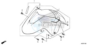 NSS125ADF Forza 125 - NSS125AD UK - (E) drawing FRONT FENDER