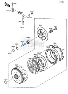 KSF 250 A [MOJAVE 250] (A8-A9) [MOJAVE 250] drawing CLUTCH