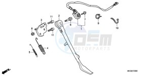 VT750C9 E / MKH MME drawing SIDE STAND