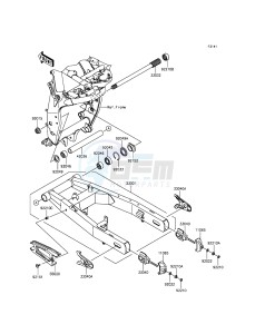 Z800 ZR800AGF FR GB XX (EU ME A(FRICA) drawing Swingarm