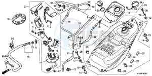 NC700SDE NC700SD 2ED - (2ED) drawing FUEL TANK/ FUEL PUMP