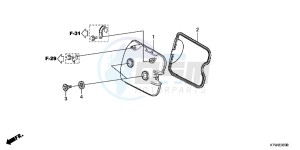 SH300C drawing CYLINDER HEAD COVER