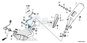 NC700SAC drawing EXHAUST MUFFLER