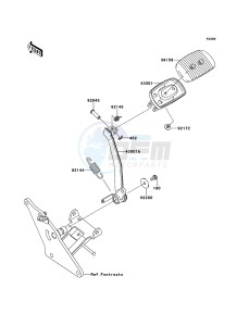 VN1700_CLASSIC_ABS VN1700FCF GB XX (EU ME A(FRICA) drawing Brake Pedal