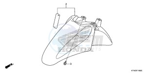 SH300AE SH300AE UK - (E) drawing FRONT FENDER