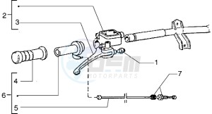 Zip 50 SP drawing Handlebars component parts