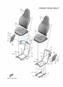 YXF850E YXF85WPBL (BAR7) drawing SEAT