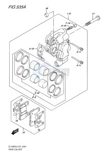 DL1000 ABS V-STROM EU drawing FRONT CALIPER