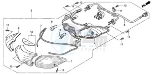 PES150R 125 drawing REAR COMBINATION LIGHT