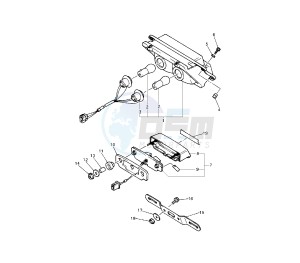 YZF SP 750 drawing TAILLIGHT