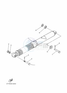 DT125 (3TTU) drawing REAR SUSPENSION