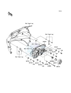 NINJA_250R EX250K8F GB XX (EU ME A(FRICA) drawing Headlight(s)