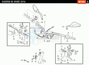 RS-SPORT-WHITE-BLUE 50 drawing HANDLEBARS