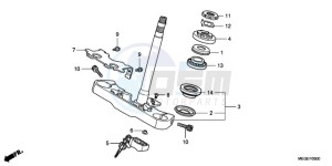 VT750C9 E / KMH drawing STEERING STEM