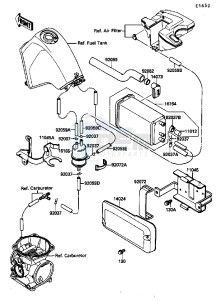 KL 650 A [KLR650] (A6-A9) [KLR650] drawing FUEL EVAPORATIVE SYSTEM