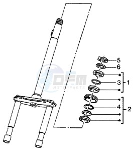 Liberty 50 4t drawing Steering bearing ball tracks