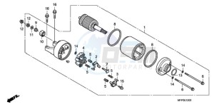 CB1300A9 BR / ABS MME - (BR / ABS MME) drawing STARTING MOTOR