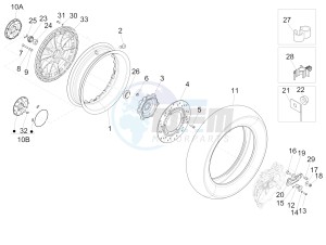 946 150 4T 3V ABS (NAFTA, APAC) AU, CN, JP, RI, TW, USA) drawing Rear wheel