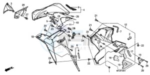 CBR600RRA E drawing LOWER COWL (R.) (CBR600RR9,A/RA9,A)