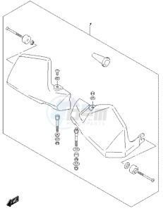 DL650 drawing OPTIONAL (KNUCKLE COVER SET) (DL650AUEL7 E21)