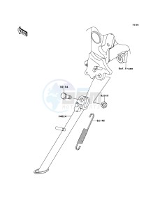 NINJA 250R EX250KBF GB XX (EU ME A(FRICA) drawing Stand(s)