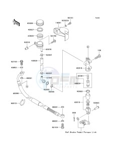 VN 1500 B [VULCAN 88 SE] (B1-B3) N6F drawing REAR MASTER CYLINDER