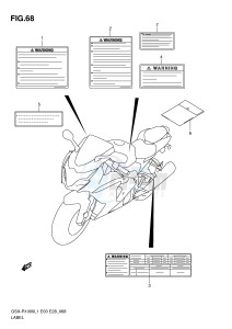 GSX-R1000 (E3-E28) drawing LABEL (GSX-R1000L1 E3)