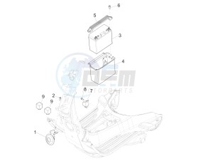 SPRINT 125 4T 3V IE NOABS E2-E3 (APAC) drawing Remote control switches - Battery - Horn