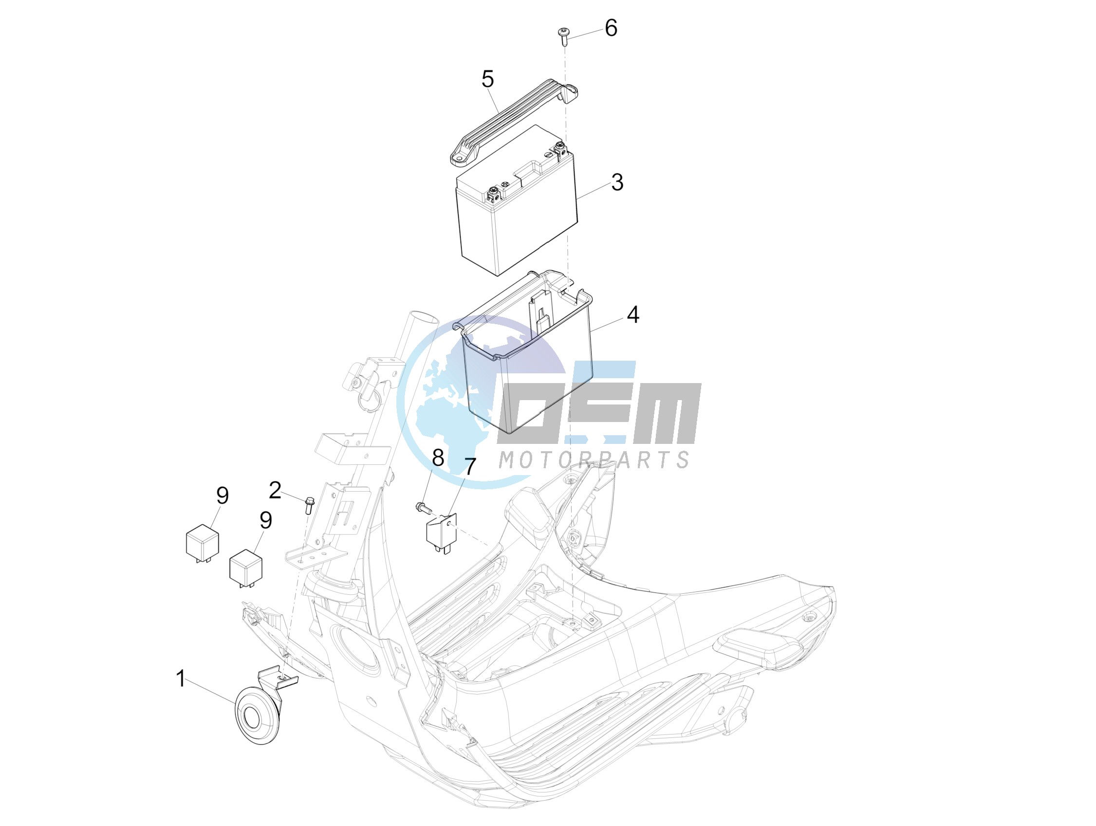 Remote control switches - Battery - Horn