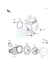 KX 500 E [KX500] (E4-E8) [KX500] drawing AIR CLEANER