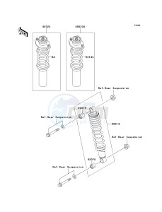 KAF 950 A [MULE 2510 DIESEL] (A1-A3) [MULE 2510 DIESEL] drawing SHOCK ABSORBER-- S- -