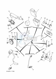 CZD300-A XMAX 300 (BY34) drawing REAR ARM & SUSPENSION