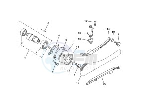 YP MAJESTY 250 drawing CAMSHAFT -CHAIN