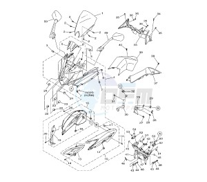 XJ6-FA DIVERSION ABS 600 drawing COWLING 1