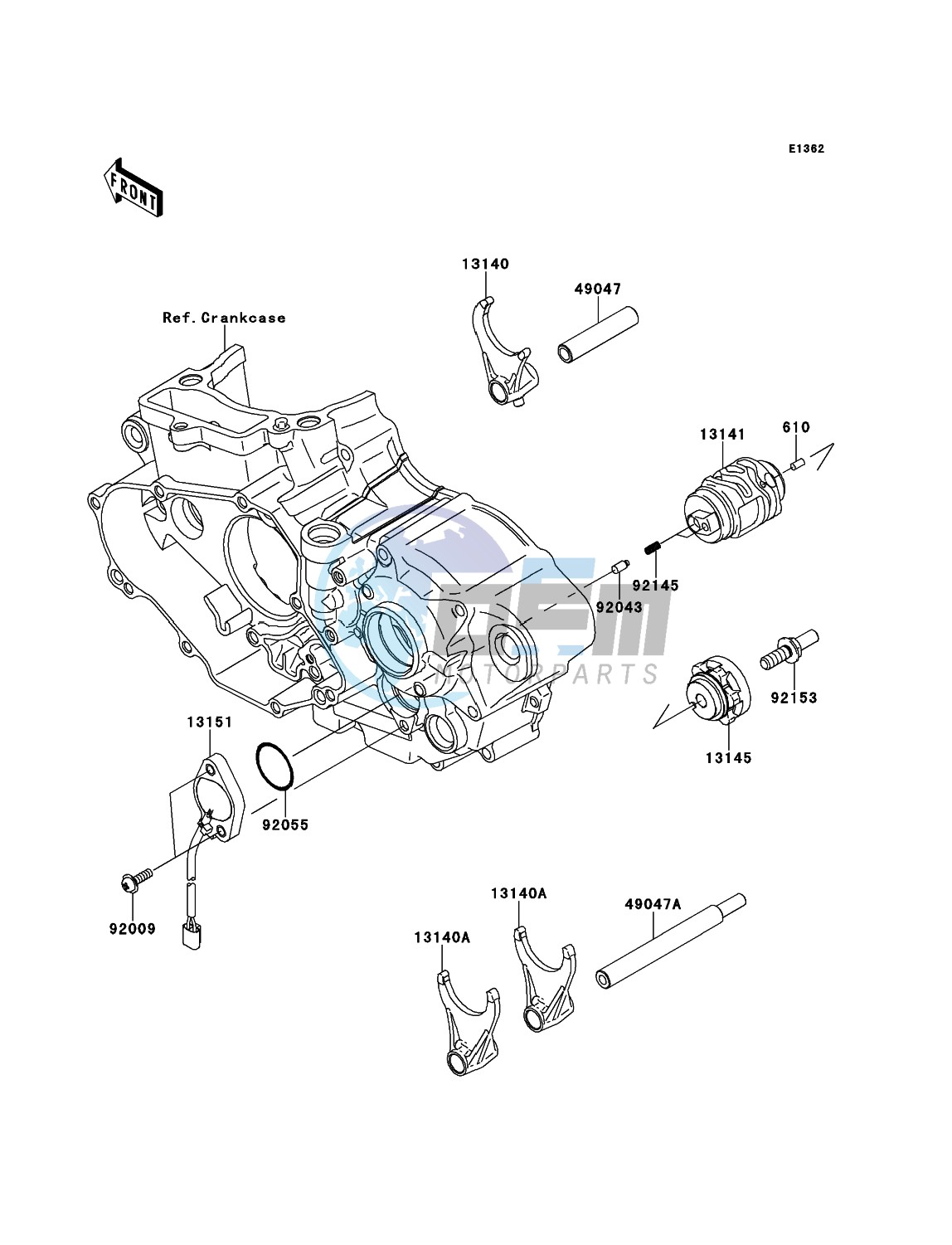 Gear Change Drum/Shift Fork(s)