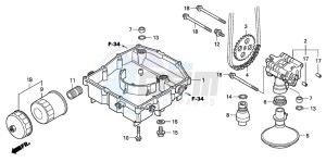 VFR800A drawing OIL PUMP