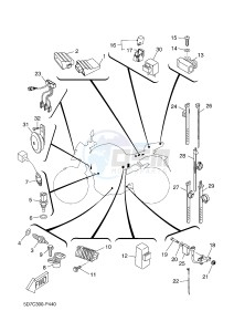 MT125 MT-125 (5D7C) drawing ELECTRICAL 2