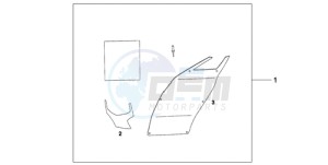 CB1000R9 France - (F / CMF) drawing RR.FENDER COVER