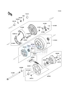 ELIMINATOR 125 BN125-A8 GB XX (EU ME A(FRICA) drawing Rear Hub