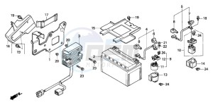 NTV650 drawing BATTERY