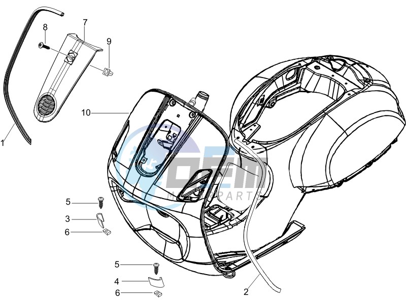 Front shield