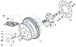 Granturismo 200 L U.S.A. drawing Front wheel